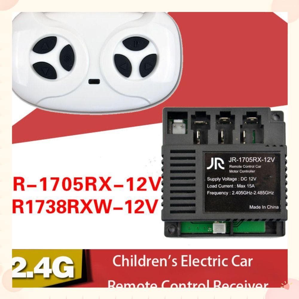 Controle Remoto 1 , Carro Elétrico Infantil JR-1705RX-12V , DIY Smooth Start 2.4G Bluetooth 1738RXW