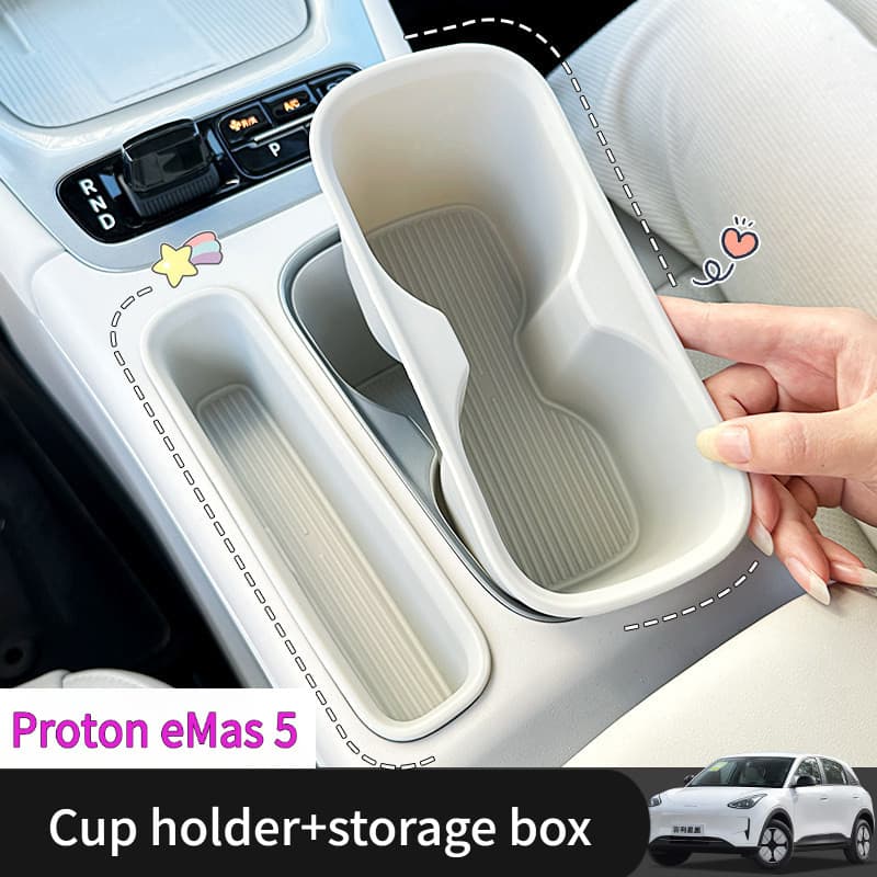 Adequado Para Proton eMas 5 EV Copo De Água slot Almofada Caixa De Armazenamento console Central Acessórios De Decoração