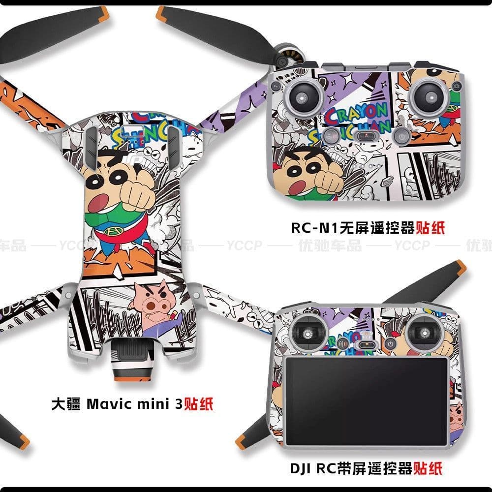 Adequado para DJI mini2/mini3 dedicado colorido película protetora adesivo decorativo Drone peças de reposição caso