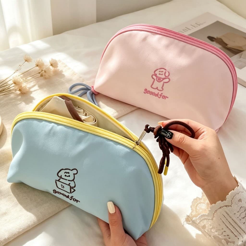 Nova moda Macaron três em um viagem de negócios saco de armazenamento portátil