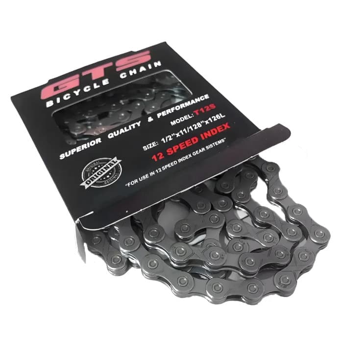 Corrente De Bicicleta Gts Prata 12v Index Link 126 Elos Speed