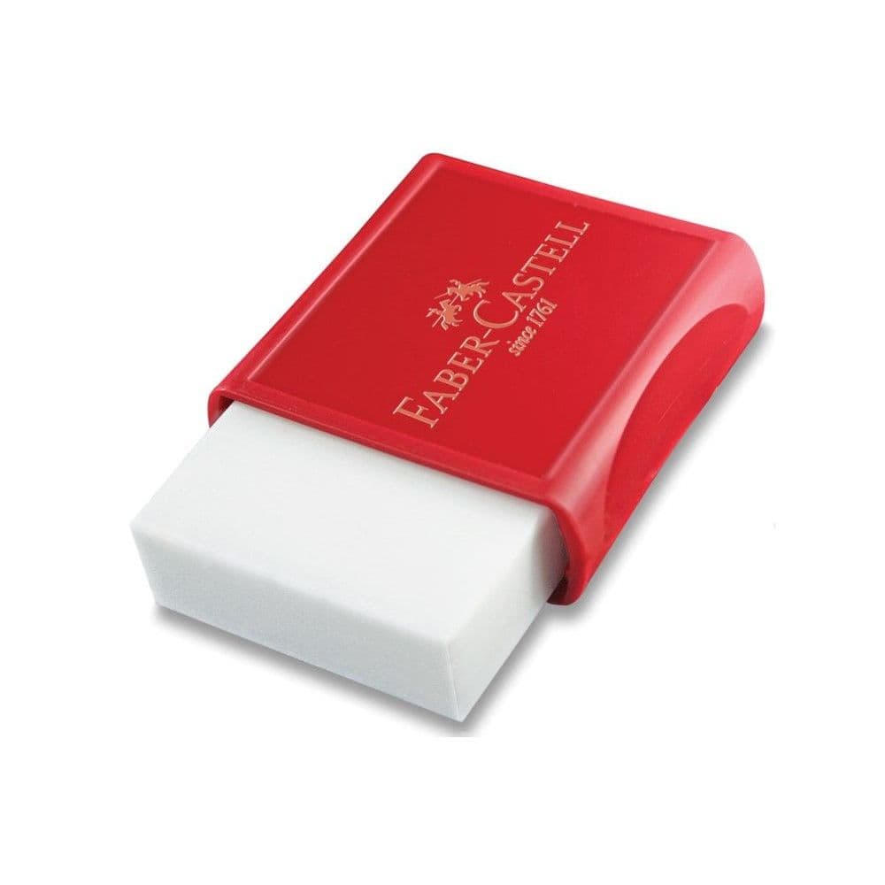 Borracha Com Capa Plástica Office Pequena Retangular Faber-castell