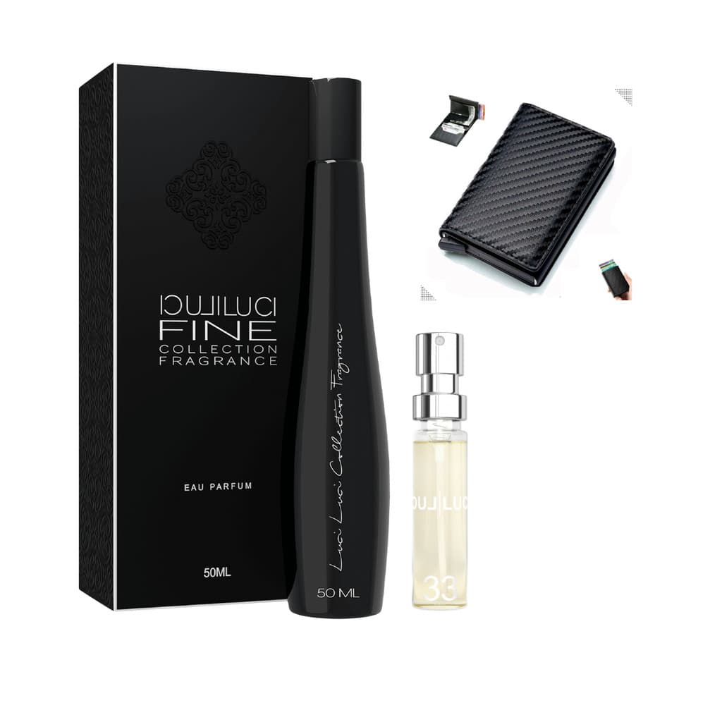 Perfume M59 Luci Luci 50ml e 6ml Aquático C/ Carteira Slim