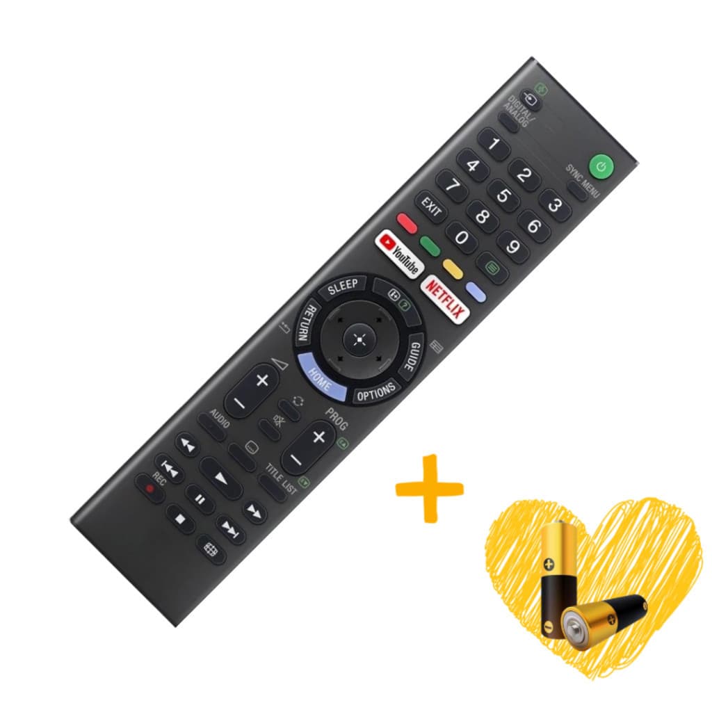 Controle Remoto Sony Bravia Led Smart TV YouTube Netflix Reposição | Compativel | + Pilhas