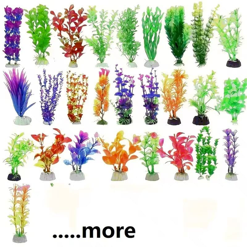 PVC Artificial Aquário Água Grama Tanque De Peixes Plástico Deco Planta Paisagem (1 Pc)