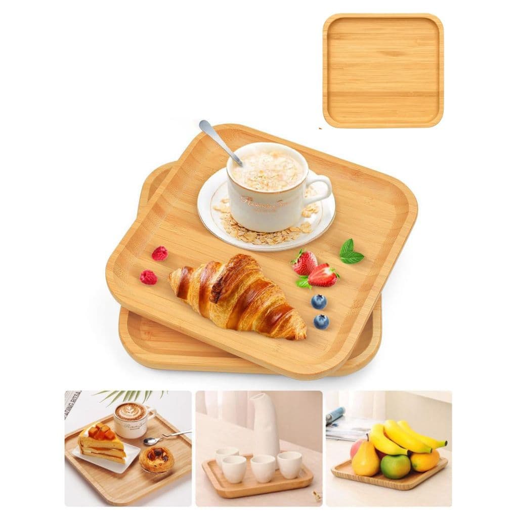 Bandeja de Bambu Petisqueira 24,5cm