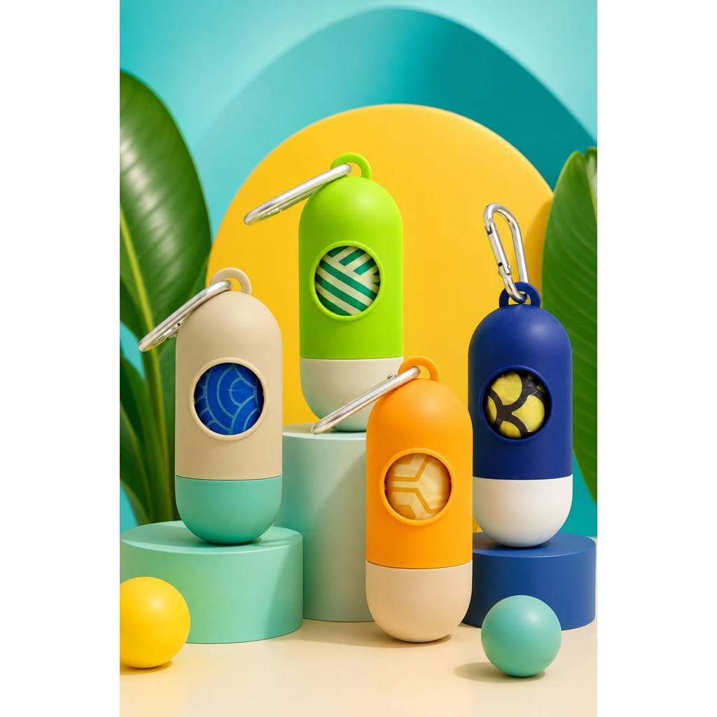 Kit Dispenser Cata Caca + Refil Saquinhos Higiene Pet
