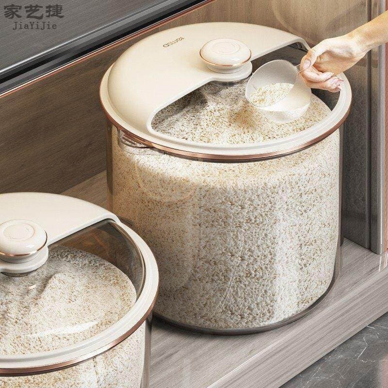 Balde de arroz selado doméstico à prova de insetos à prova de umidade tanque de arroz de grande capacidade caixa de arma