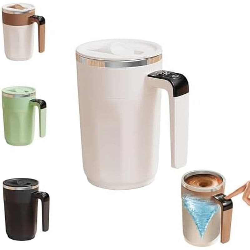 Caneca De Café Com Agitação Automática Inoxidável 316 400ml , Copo Elétrico Automático Para , Leite , Cacau-Viagem Portá