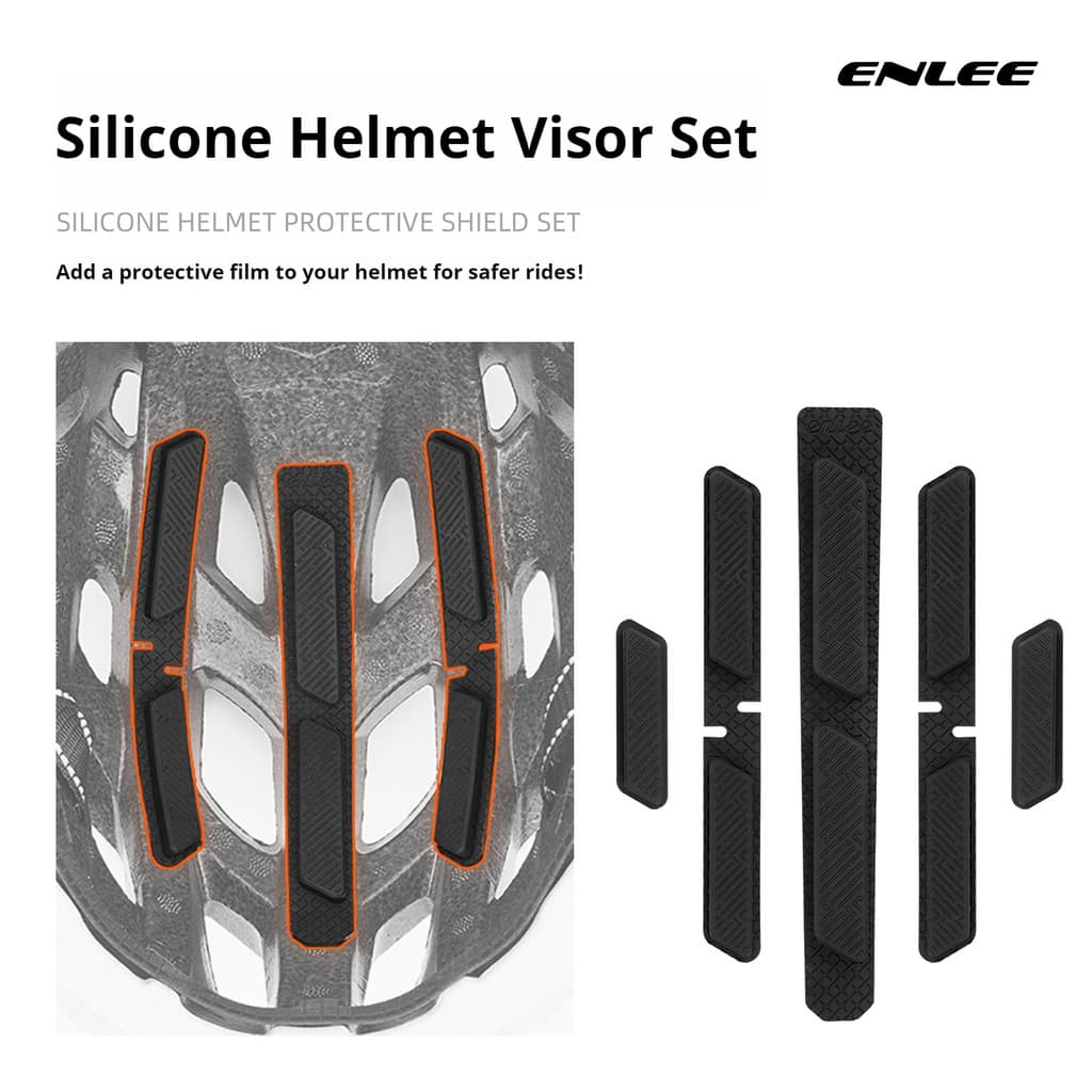 ENLEE Almofadas De Forro De Capacete De Airbag Com Absorção De Choque De Silicone De Liberação Rápida , Protetoras Inter