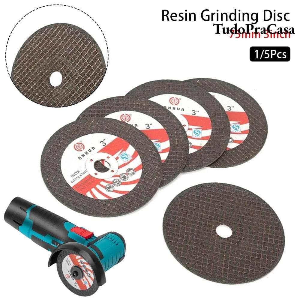 TOPTOOL 1/5 Unidades De Rebolo , Disco De Moagem De Vidro De Metal De 75 Mm E 3 Polegadas , Corte De Mármore De Azulejo
