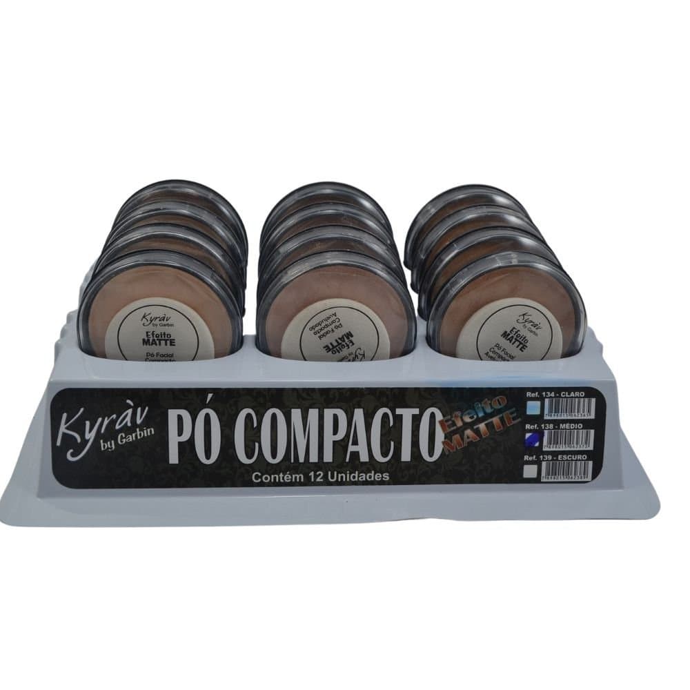 Pó Compacto Efeito Matte Cores Médias Kyrav 138