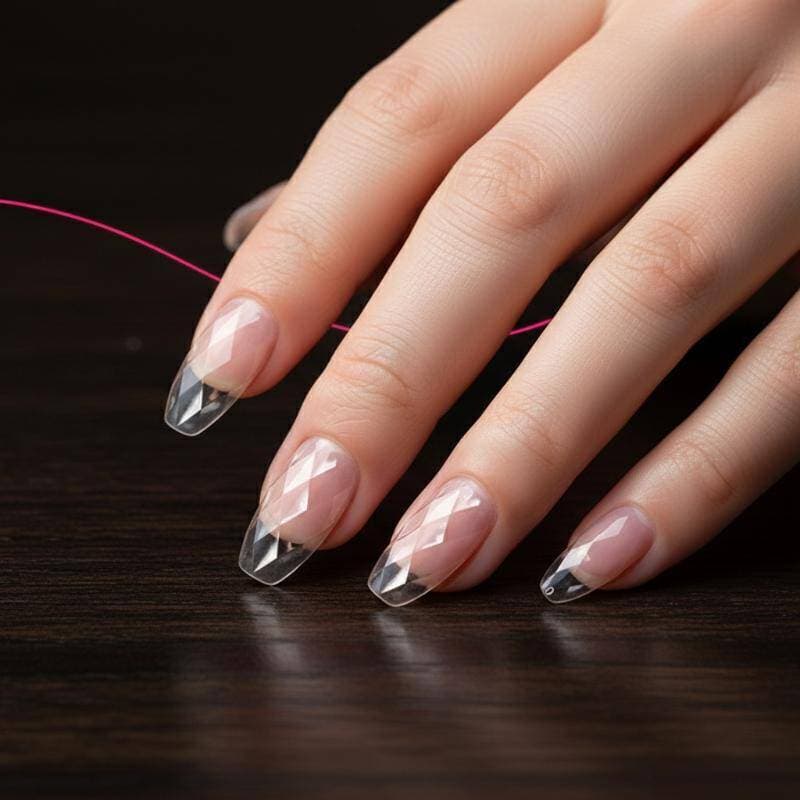 [T & B] Amêndoa Oval Caixão Quadrado Unhas Postiças 160pcs Dicas De Extensão De Ferramentas De Manicure Para Salão DIY E