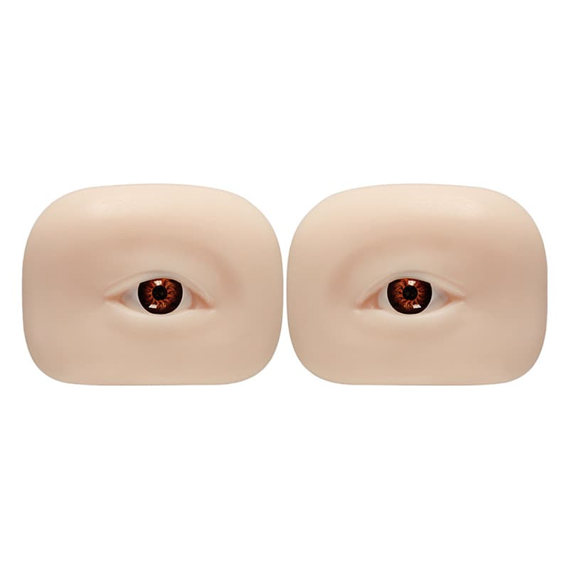 Kit 2 Olhos Sintéticos Para Treino De Micropigmentação