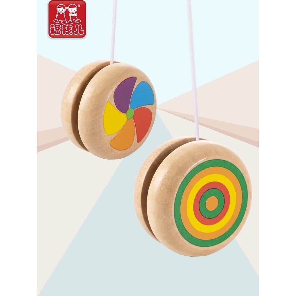 Tradicional de madeira crianças ioiô bola giratória estudantes do ensino fundamental yoyo brinquedo menina menino ioiô c