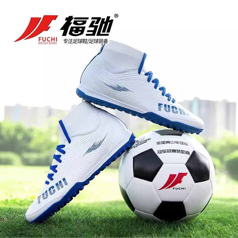 Botas de futebol FUCHI TF2303 Botas de futebol de cano alto com pontas masculinas e femininas para jovens estudantes tên