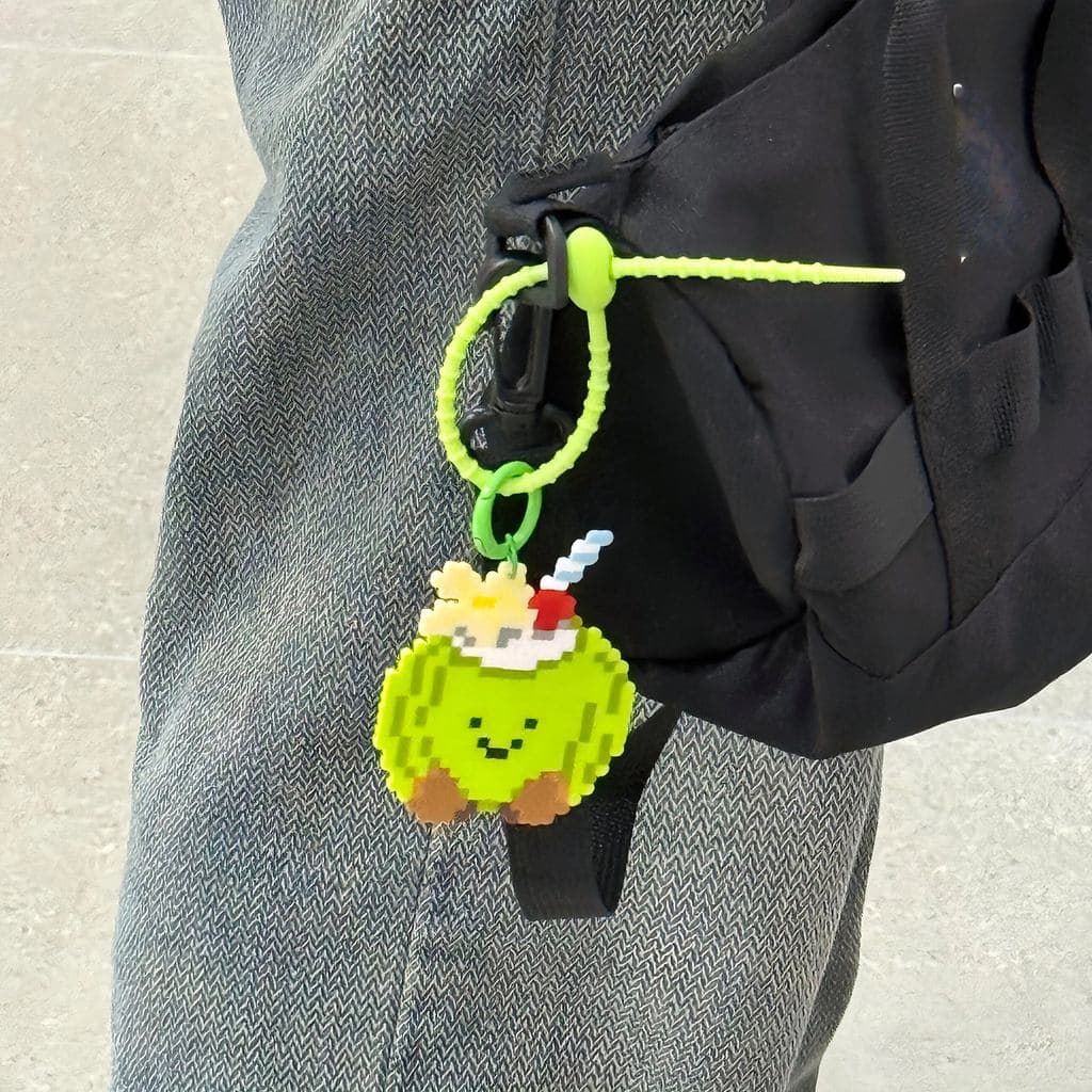 Doudou chaveiro acessórios anel acabado diy cor Silicone cabo gravata saco pendurado Macaron anel combinação fivela