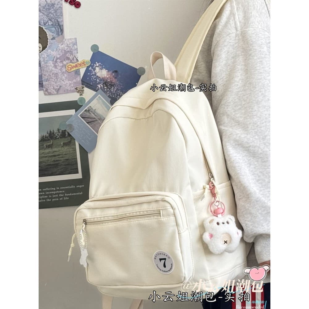2025 primavera mochila feminina estudante do ensino médio simples ins versão coreana estudante universitário mochila nic