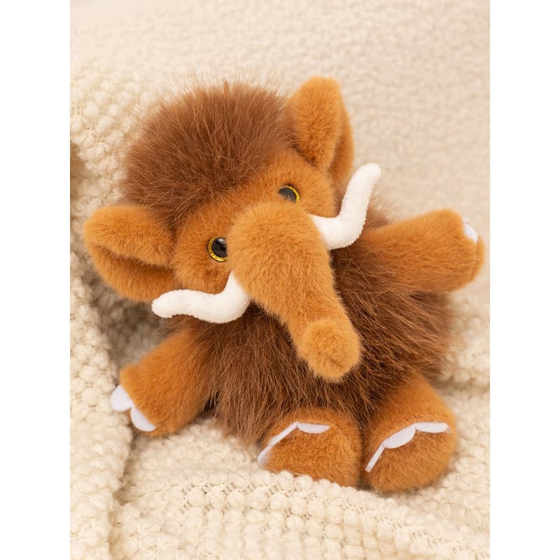Longo peludo mamute boneca de pelúcia antigo elefante boneca deitado postura mesa com presentes macios para namoradas cr