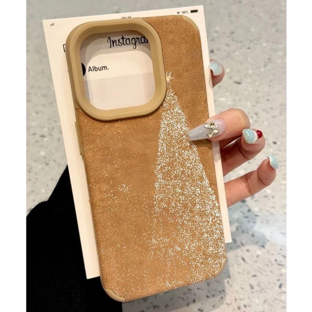 case iphone 13 capinha iphone 13 normal capa para iphone 13 Árvore de Natal criativa com ponto branco adequada para Appl
