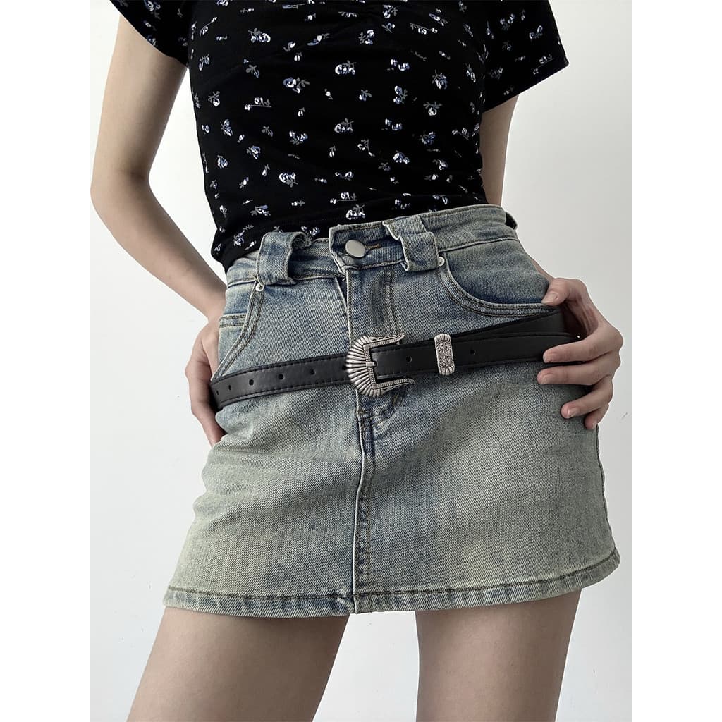 Cinto europeu americano feminino estilo ins High-End All-Match 2026 novo estilo decoração americano Retro nicho cinto pr