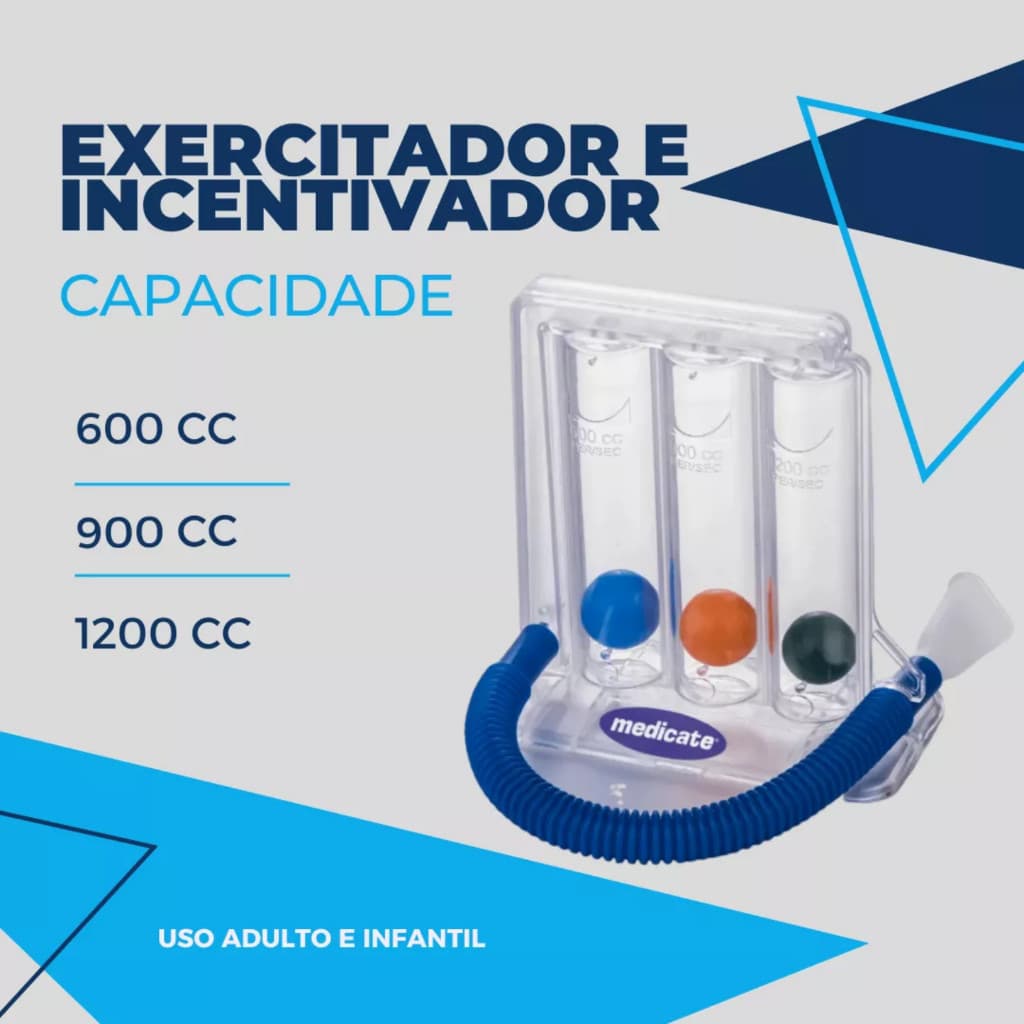 Exercitador Respiratório 5 Níveis Ajustáveis | Treinador Portátil para Facial e Abdominal - [Dami]