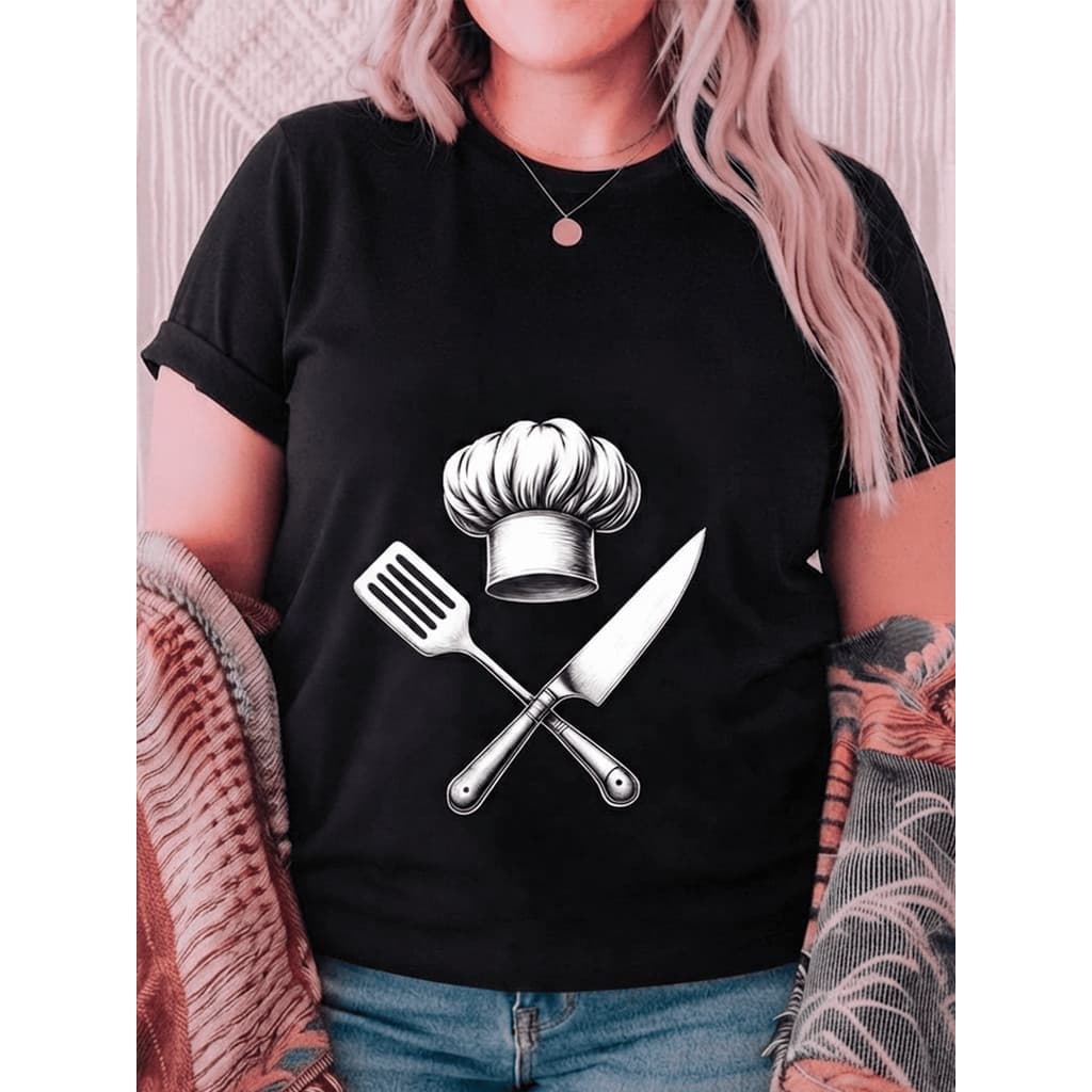 Tshirt Feminina Master Chef - Camisa Culinária Chef De Cozinha Unissex 100% Algodão Plus Size