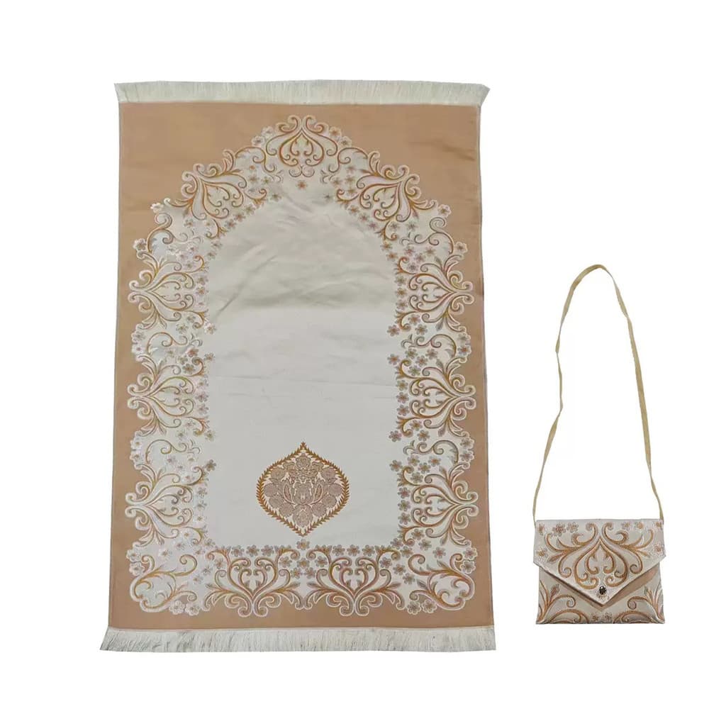 Malásia elástico Floral imitação de seda cobertor dobrável portátil viagem cobertor saco conjunto de duas peças pequena