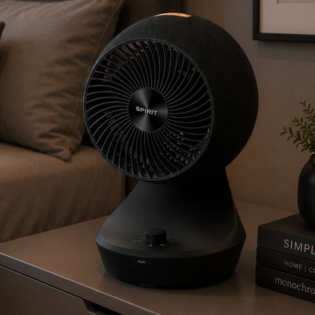 Circulador De Mesa Orbit Spirit Preto Carvão 127v Portátil