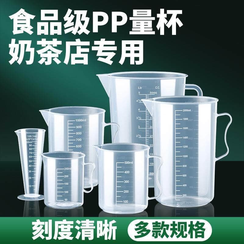 Copo de medição com escala tubo de grande capacidade cozido barril de medição de plástico de qualidade alimentar 1.000ml
