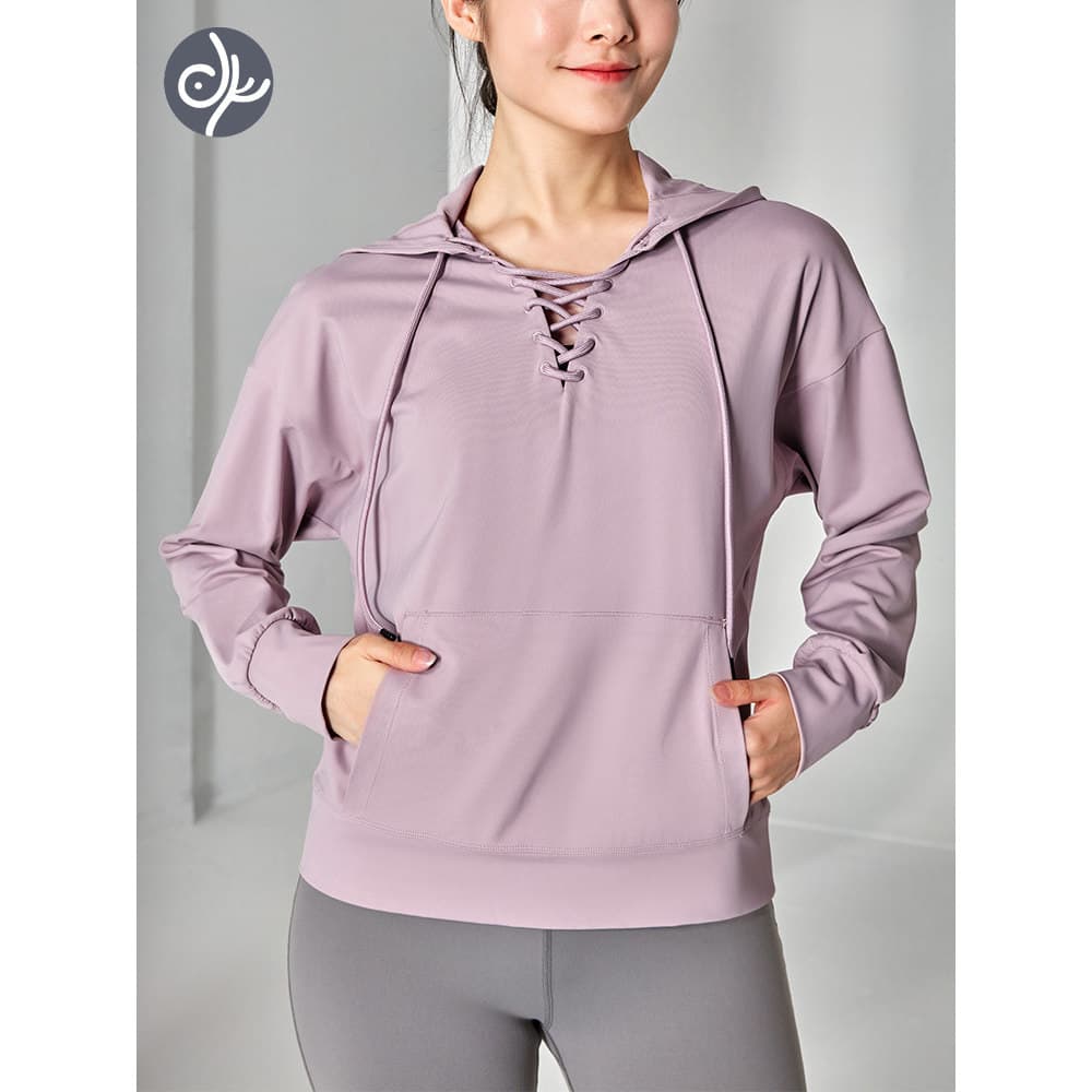 Pássaro azul roupas de Yoga Fitness topo feminino profissional correndo ritmo solto manga comprida roupas de treinamento