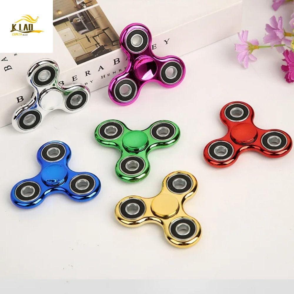 Girador De Mão KLAOSD , Giroscópio Interessante De Ponta Do Dedo De Três Dedos , Brinquedo De Descompressão Revestido