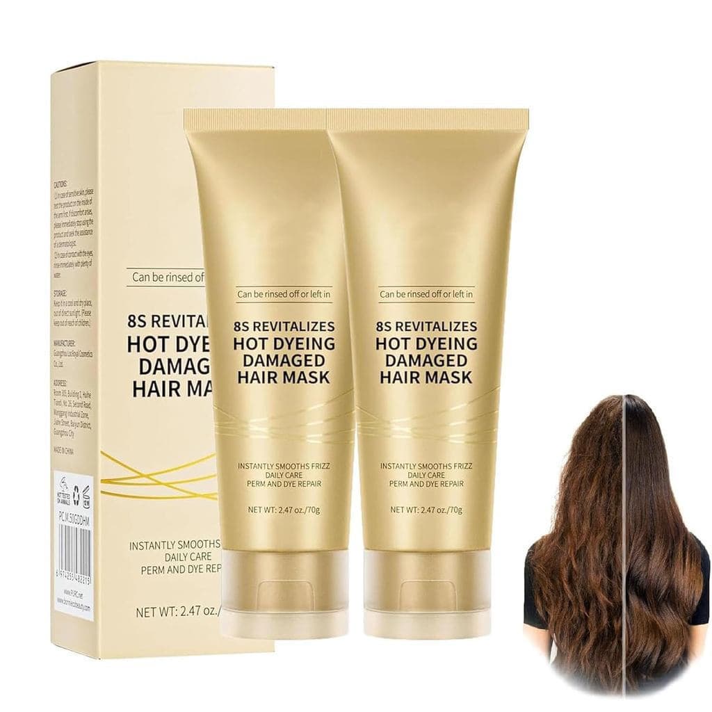 Máscara Capilar Revitalizante Pure 8s para Cabelos Danificados por Coloração a Quente, Revitaliza os Cabelos em 8 Segund