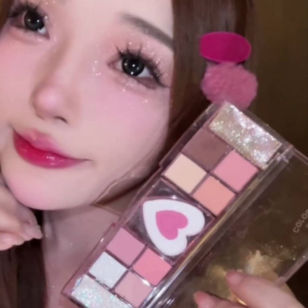 ColorBee Sombra de Doze Cores 2025 Novo Estilo Luz Diária Maquiagem Destaque Blush Deitado Bicho da Seda Iluminando Pale