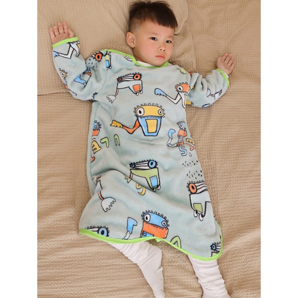 Crianças mais velhas saco de dormir cinto de dormir outono inverno crianças dormir colcha babador proteção da barriga do