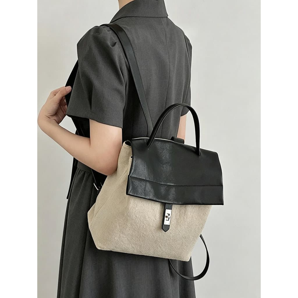Mochila feminina 2026 novo estilo grande capacidade diário Commuter mochila nicho não-colisão leve viagem All-Match moch