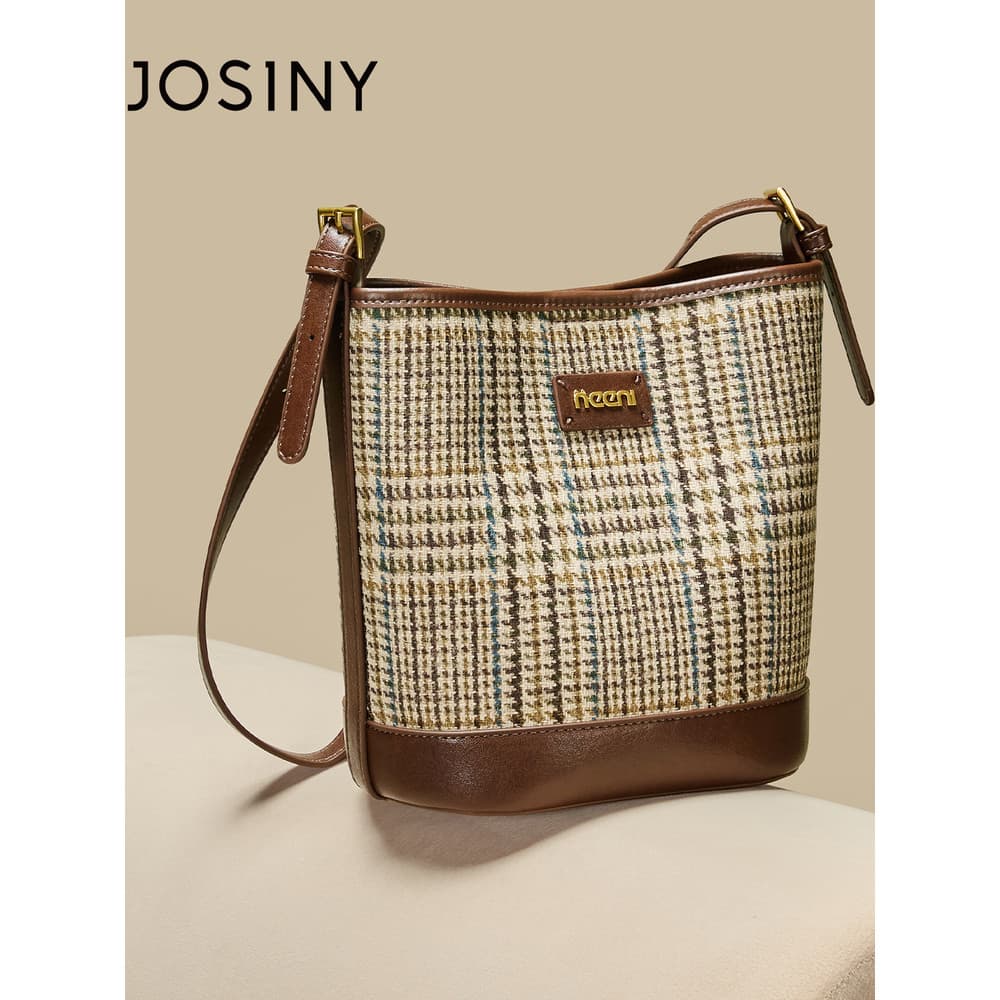 Zhuosini bolsa feminina 2025 novo estilo balde de grande capacidade bolsa mensageiro feminina High-End moda Commuter F