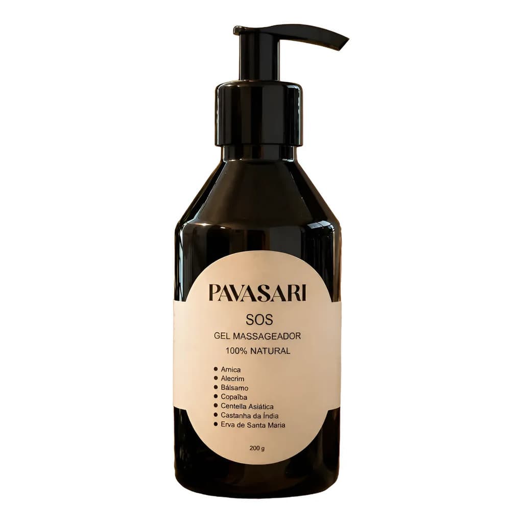 Gel Massageador Arnica Pavasari 100% Natural 200g Arnica Para Dores Musculares