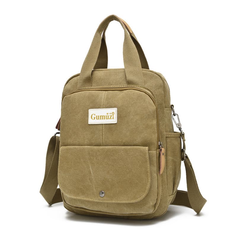 Multi-função saco de peito moda lona Diagonal ombro mochila de viagem bolsa de três propósitos na moda Casual durável