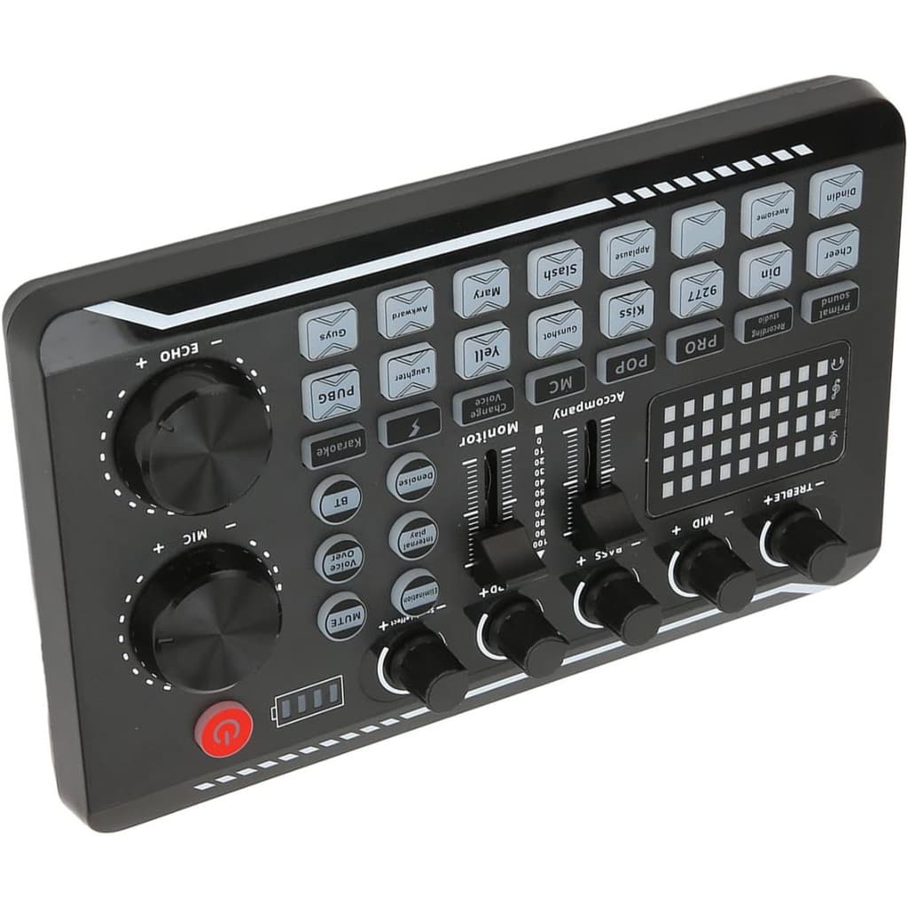 Mixer De Áudio Externo Live Sound Card Celular Tablet E Pc