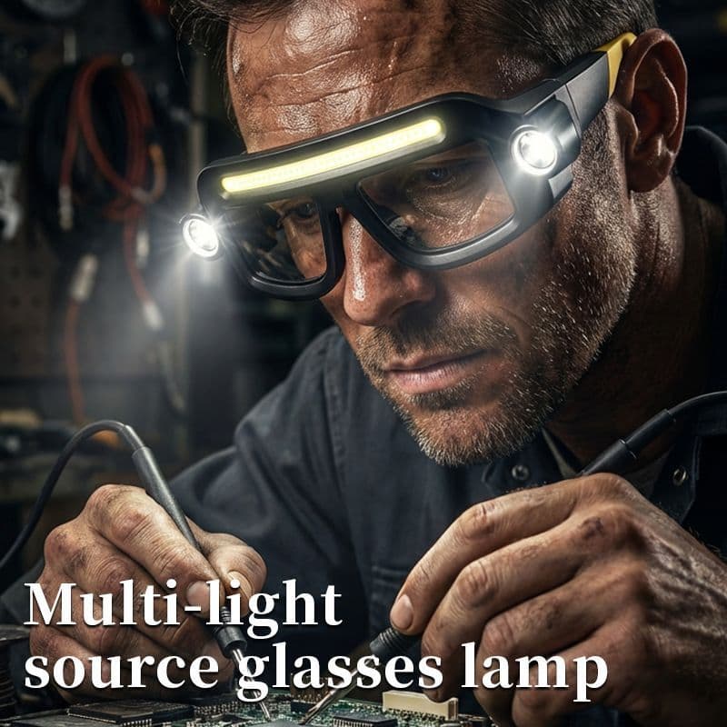 Lanterna de Cabeça Inteligente de Alta Luminosidade para Atividades ao Ar Livre, Multifuncional, Luz para Pesca Noturna,