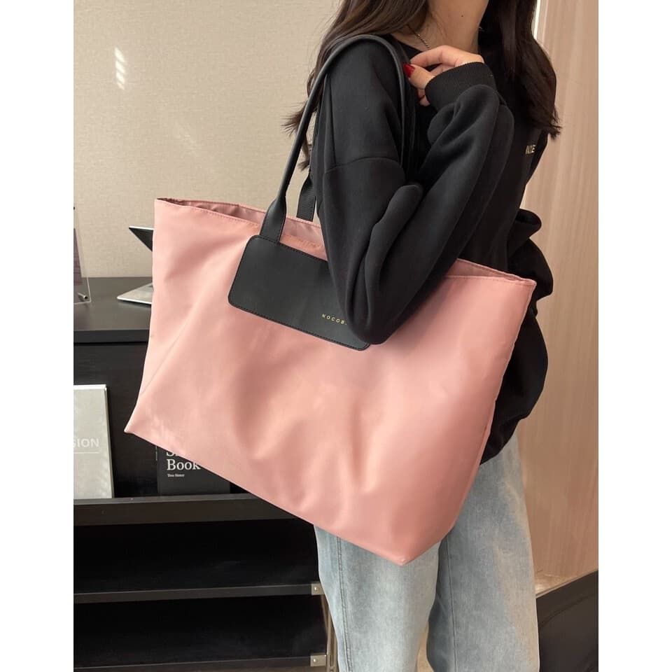 Saco de viagem feminino grande capacidade saco de bagagem masculino de compras lona estudante saco de escola leve p
