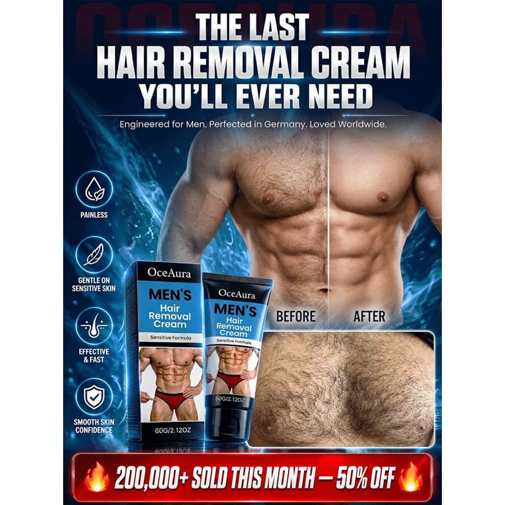 【Para Homens】[Gentle & Effective] SL-Men Hair Removal Cream/Skin Care/Creme Depilatório Suave Para Homens