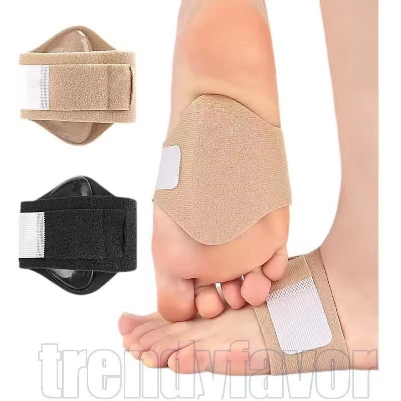 Banda de Suporte para Arco - Tecido de Silicone de Alta Elasticidade - Palmilhas Ortopédicas para Fascite Plantar e Pés