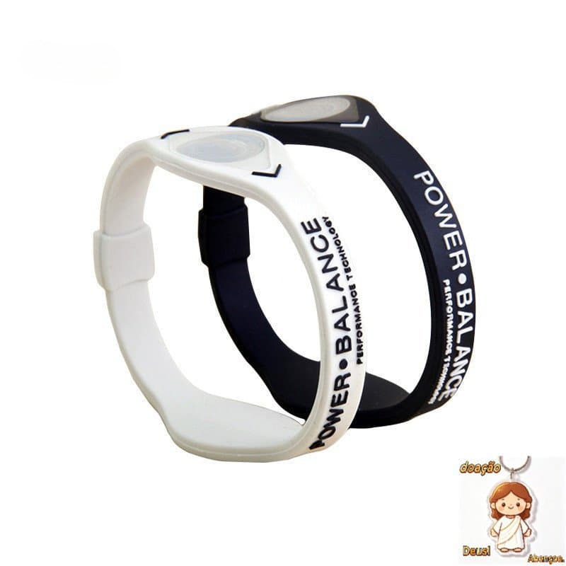 Uequilibrium Power Balance Energy Health Bracelet Para Pulseiras Esportivas Ion Silicone Band Gift Novo