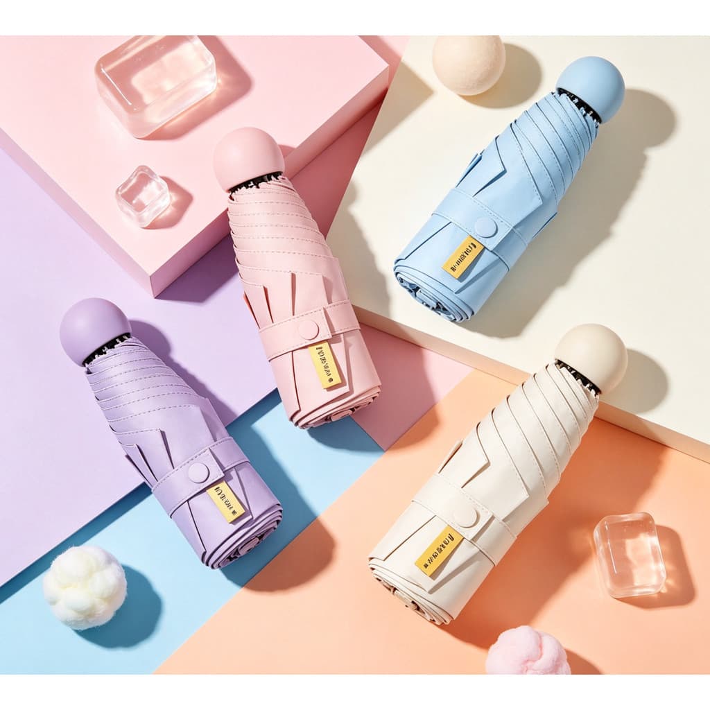 Guarda Chuva De Sol Caso Óculos Da Cápsula Ultra Light Mini Sombrinha Bolso Sus