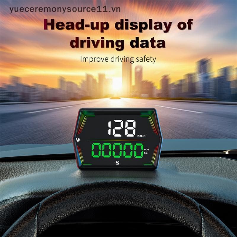 YS G21 HUD GPS Carro Velocímetro Digital Head-Up Display Grande Fonte Tempo Alarme De Excesso De Velocidade Para Todos O