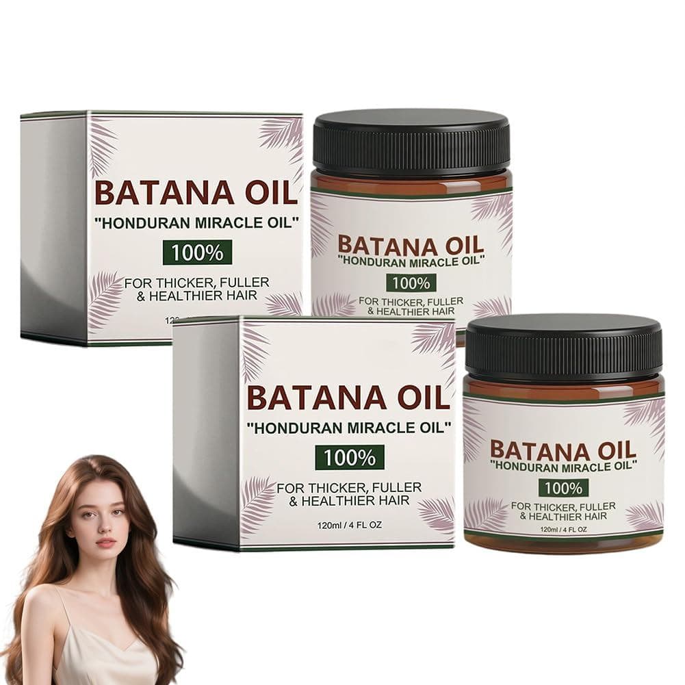 Óleo de Batana - 4 Fl Oz Óleo Natural Orgânico de Batana, Óleo de Batana para Cabelos Mais Grossos e Fortes e Saúde do C