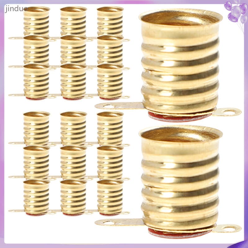 💡 50Peças Suporte De Lâmpada De Cobre Dourado Para DIY