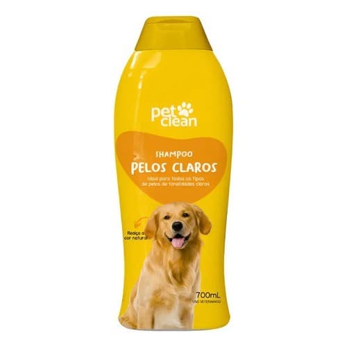 Shampoo Cães Gatos Banho E Tosa Pet Clean 700 Ml Fragrâncias Pelos Claros